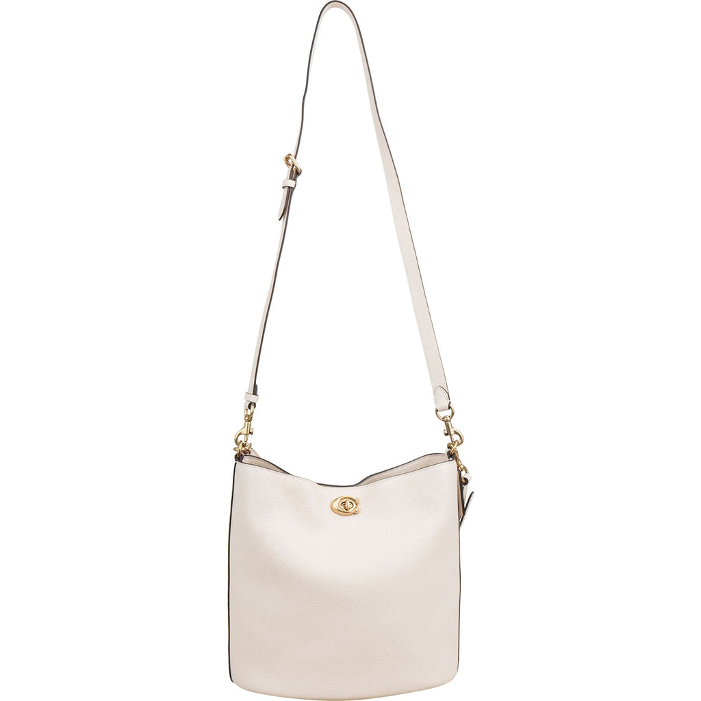 Coach Polished Pebble Leather Willow Bucket Crossbody Shoulder Bag