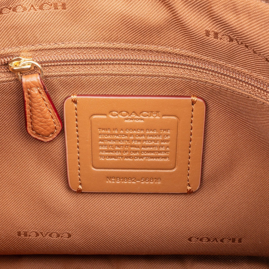 Coach Pebbled Leather Cary Shoulder Crossbody Bag
