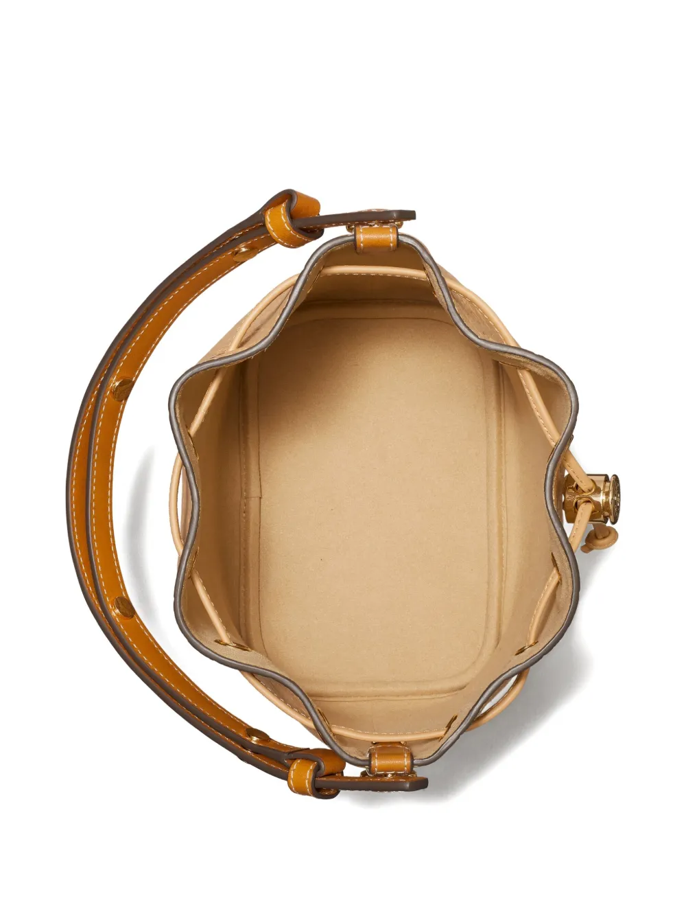 TORY BURCH - Women T Monogram Pebble Bucket Bag